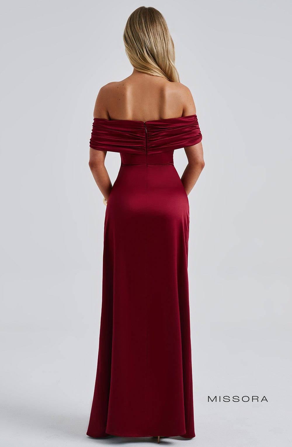 Missora Rosalyn Corset Satin Maxi Dress