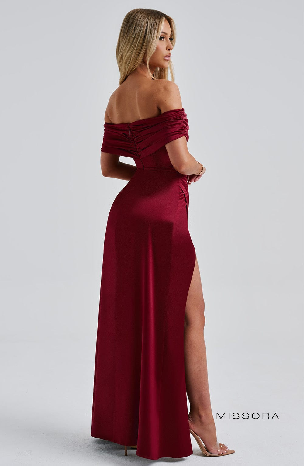 Missora Rosalyn Corset Satin Maxi Dress