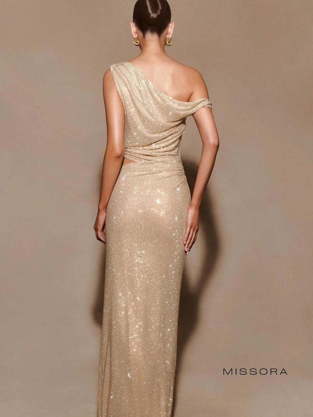 Rosie Işıltılı Omuz Dekolteli Elbise [B4MLFB3Y]