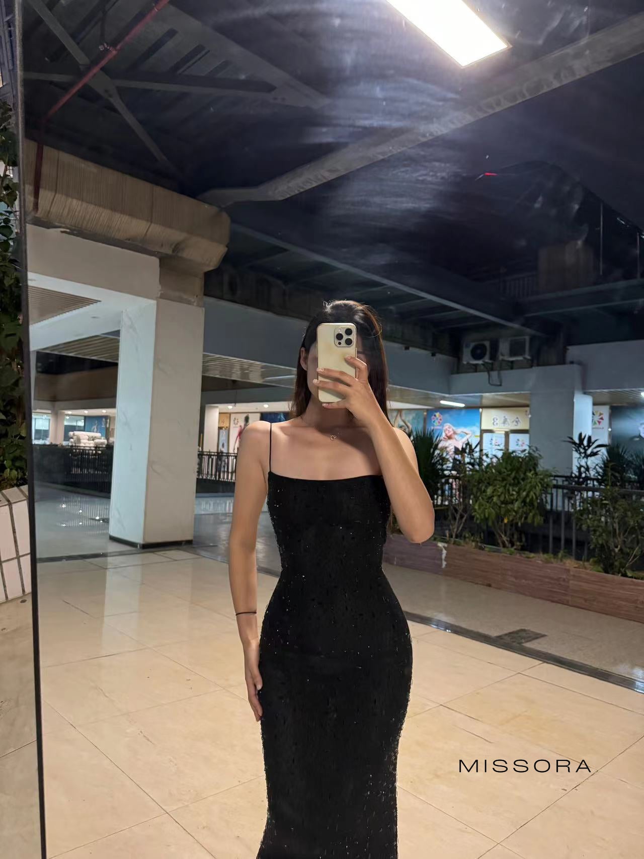 Samiah Parıltılı Askılı Elbise [Q62A4KJT]