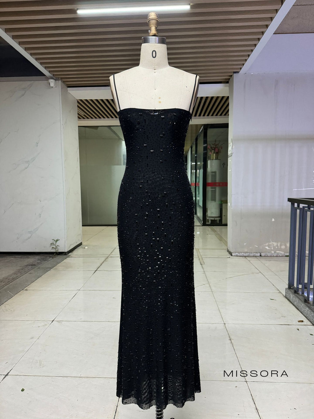 Samiah Parıltılı Askılı Elbise [MLR82REC]