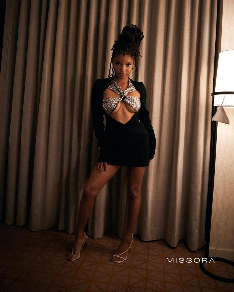 Sephora Halter Payetli Elbise [G28E4T9M]