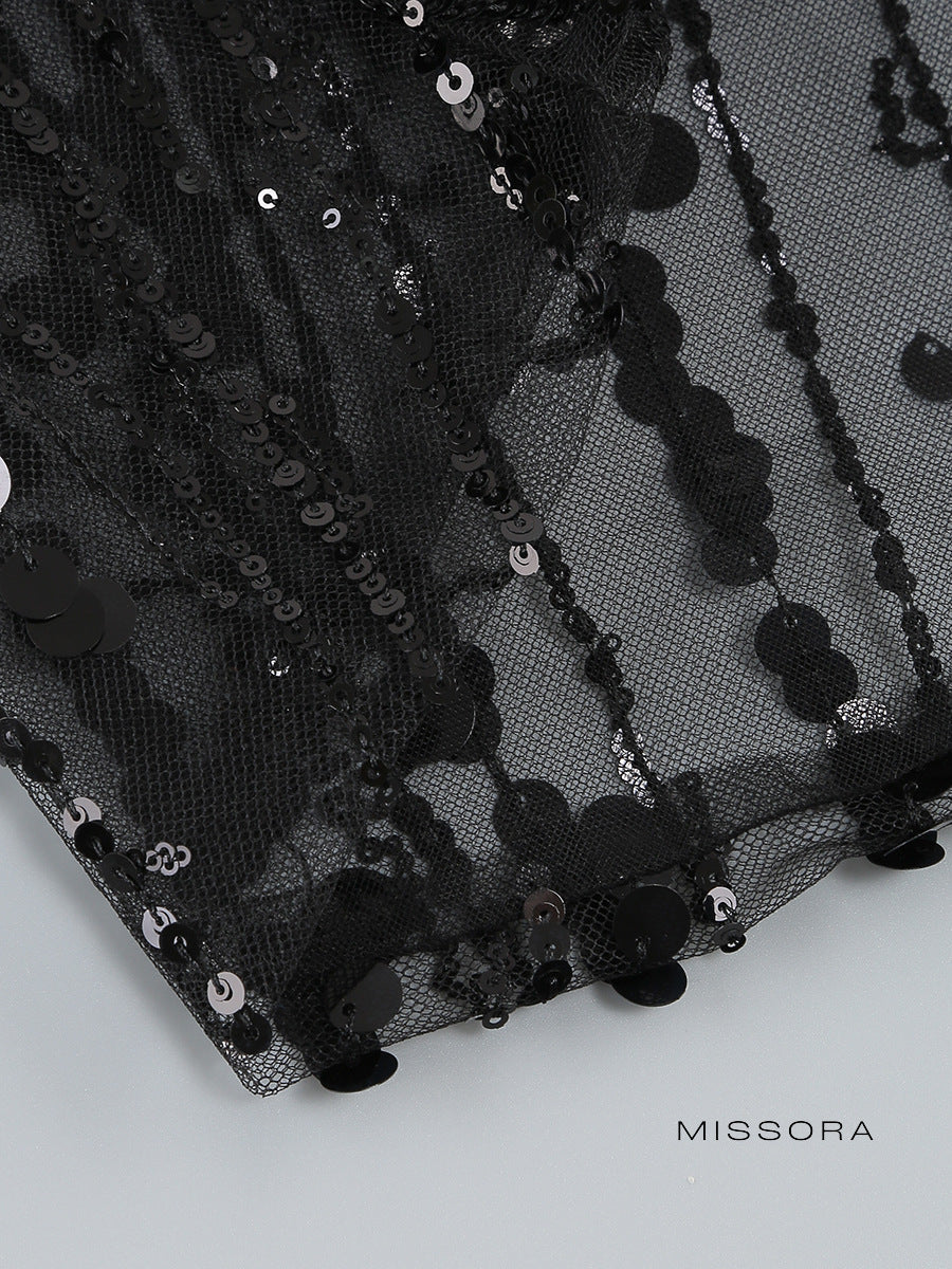 Sherry Ostrich Sequin Pantolon Takımı [3XAR8L1W]