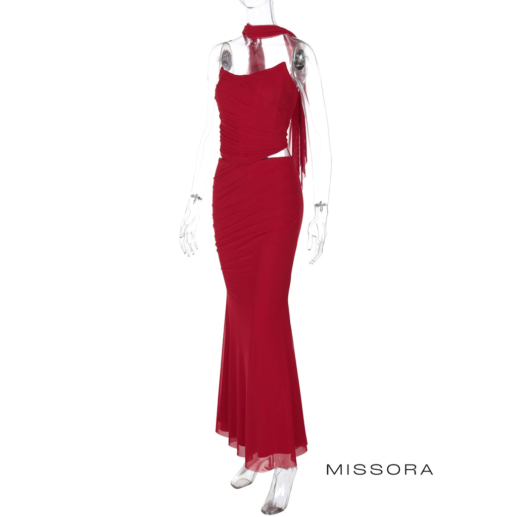 Sima Bordo Korse Maxi Etek Takımı [V34X70EW]