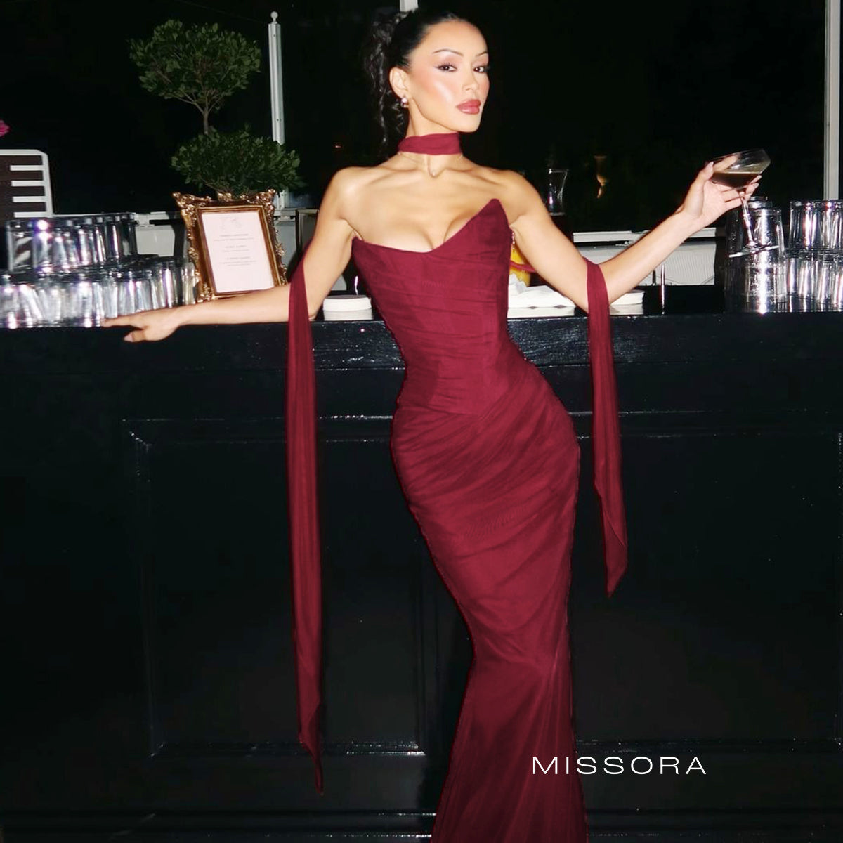 Sima Bordo Korse Maxi Etek Takımı [KD2MBRL7]