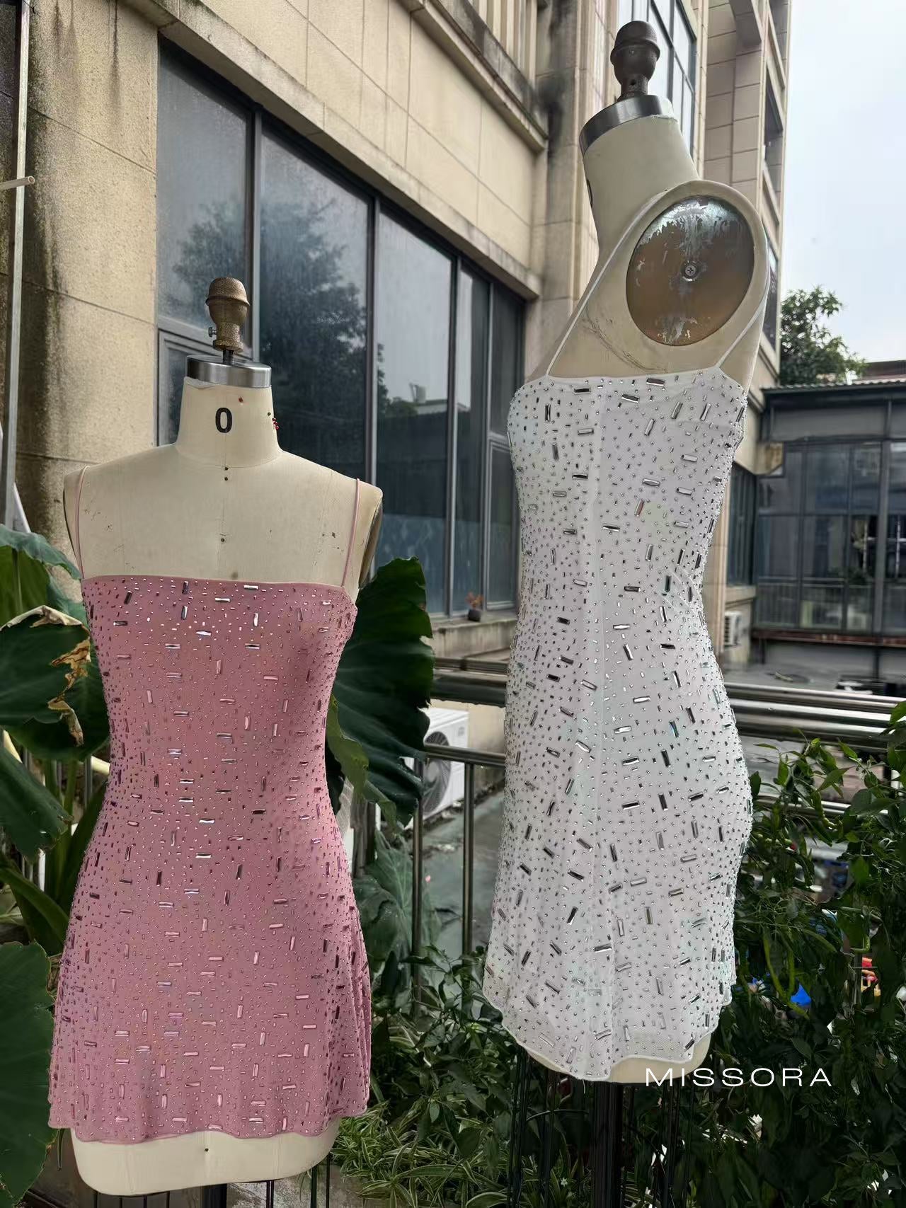 Solange Pırıltılı Straplez Mini Elbise [CRLD5Z4M]