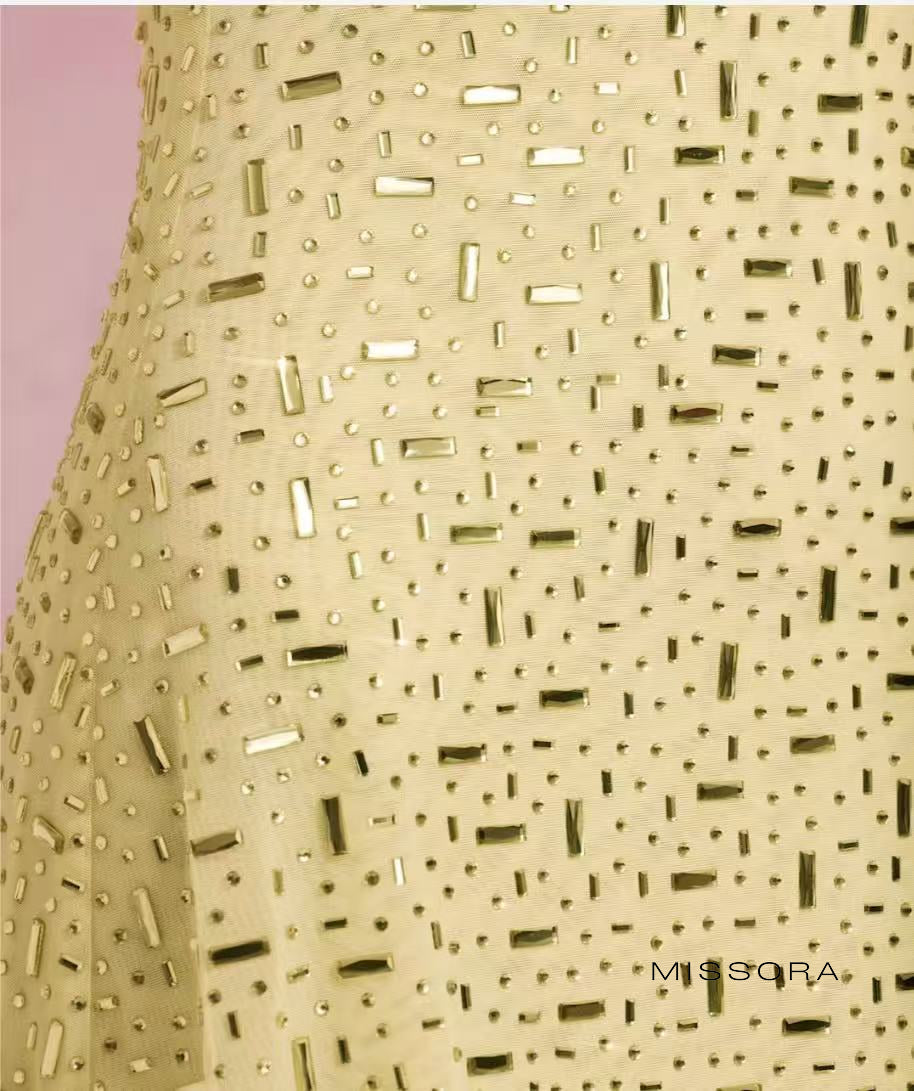 Solange Pırıltılı Straplez Mini Elbise [TBNTGMDF]