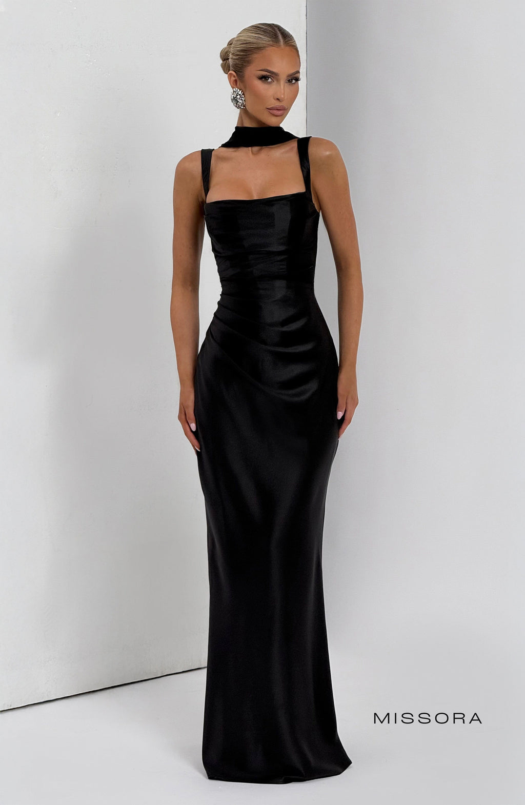 Missora Sonali Sculpting Satin Maxi Dress