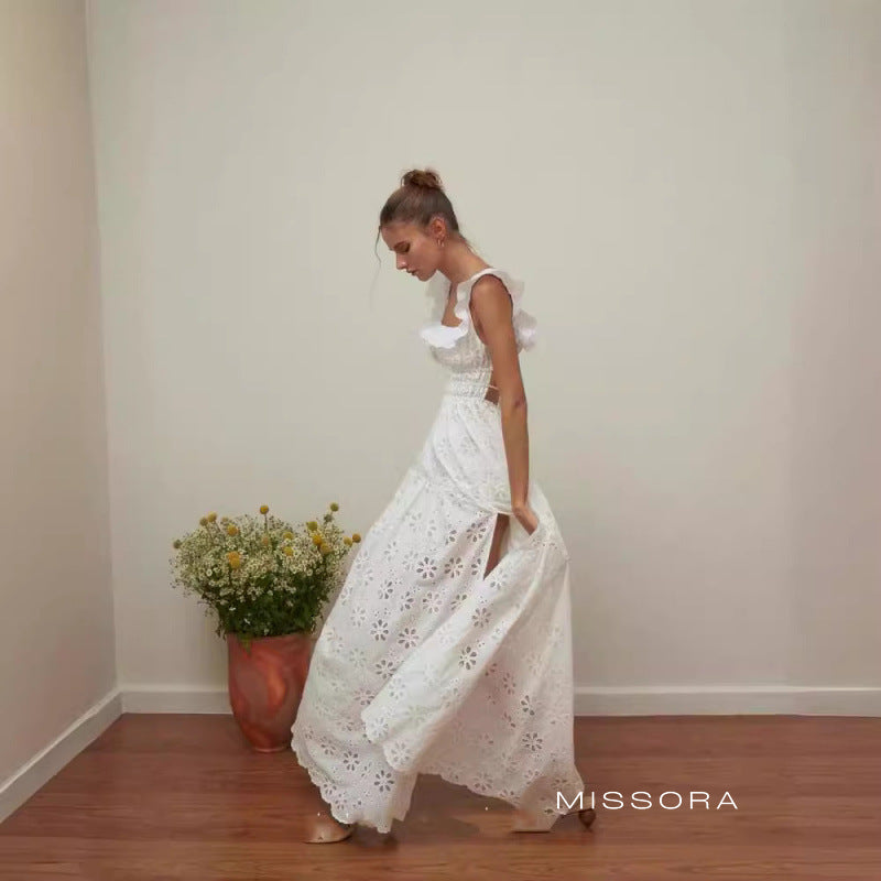 Svetlana İşlemeli Dantel Maksi Elbise [UDY2Y0V9]