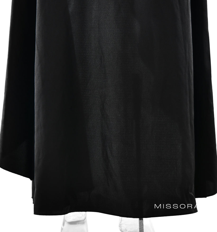 Taegan Saten Asimetrik Maksi Elbise [MHU3OQYB]