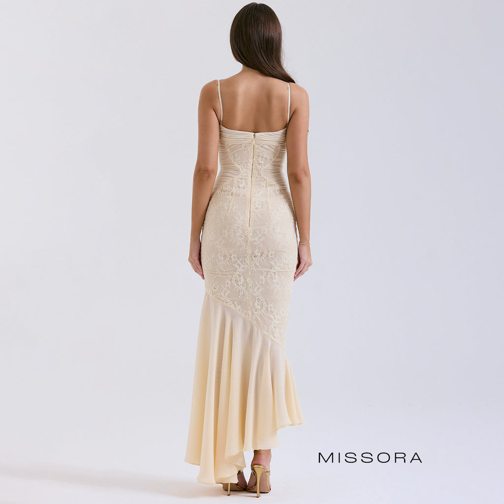 Taleah Balık Etek Dantel Elbise [QWCFFWMH]