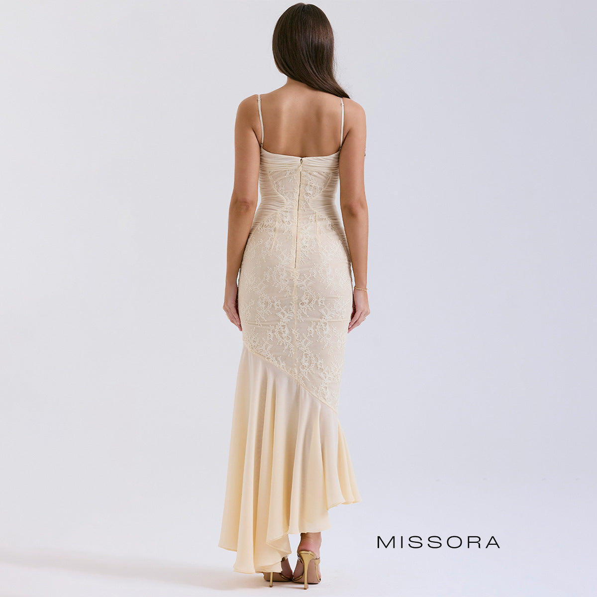 Taleah Balık Etek Dantel Elbise [QWCFFWMH]