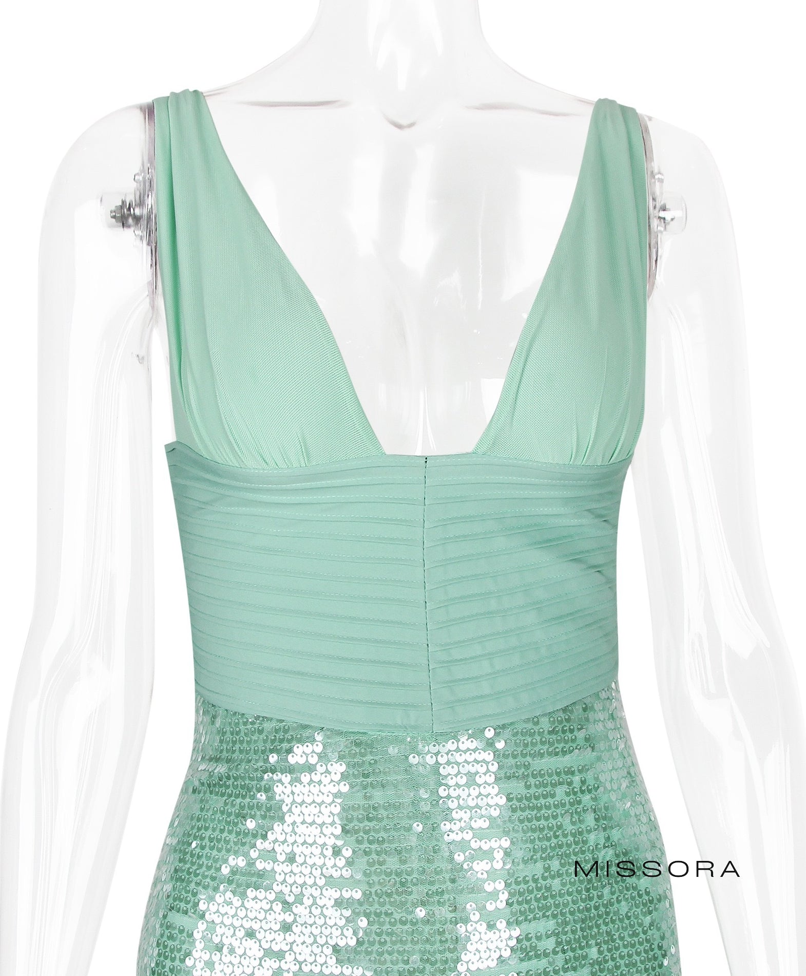 Timber Zümrüt Payetli Maksi Elbise [UEUKK6F6]