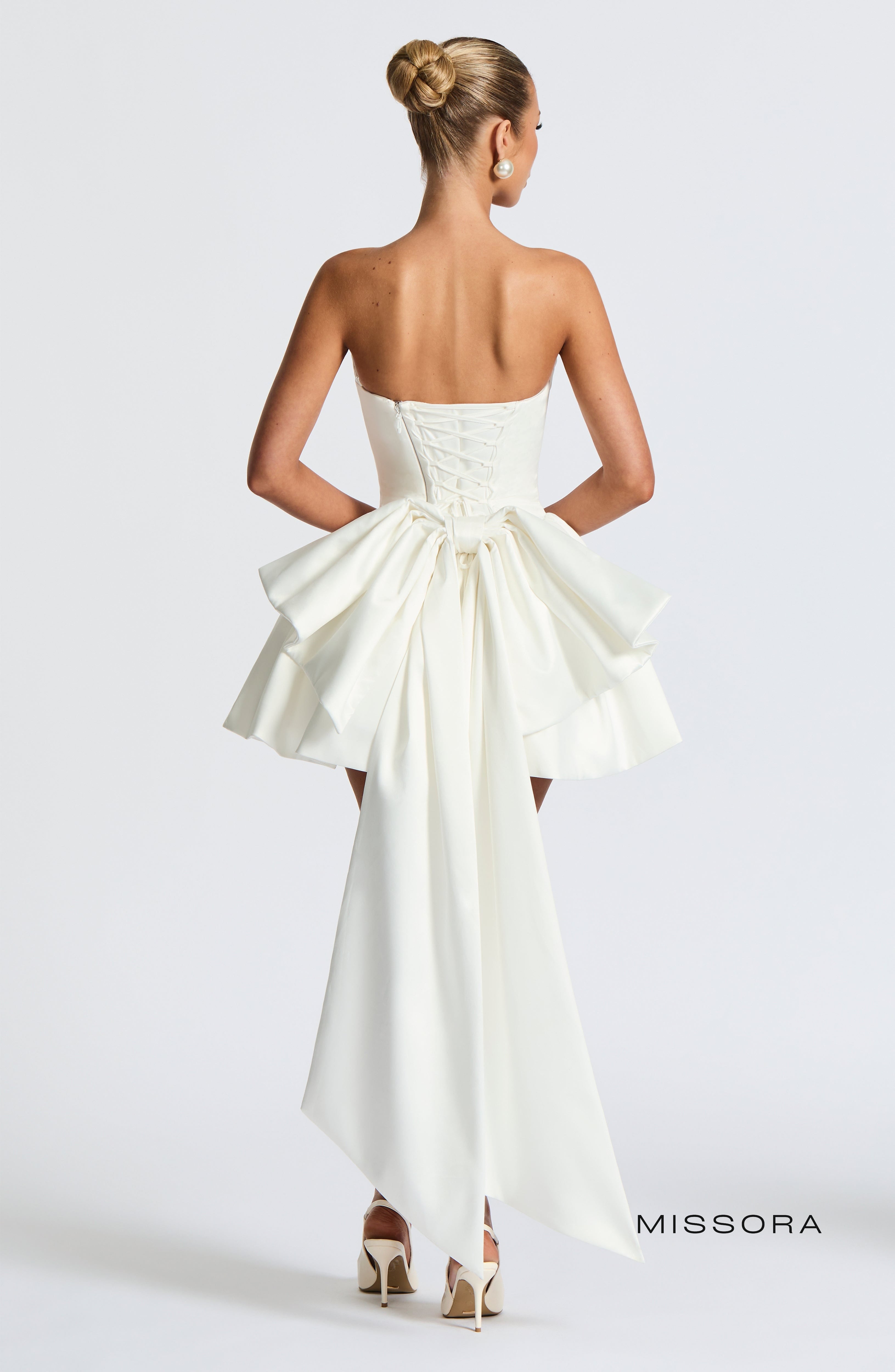 Missora Trinity Corset Mini Dress - Ivory