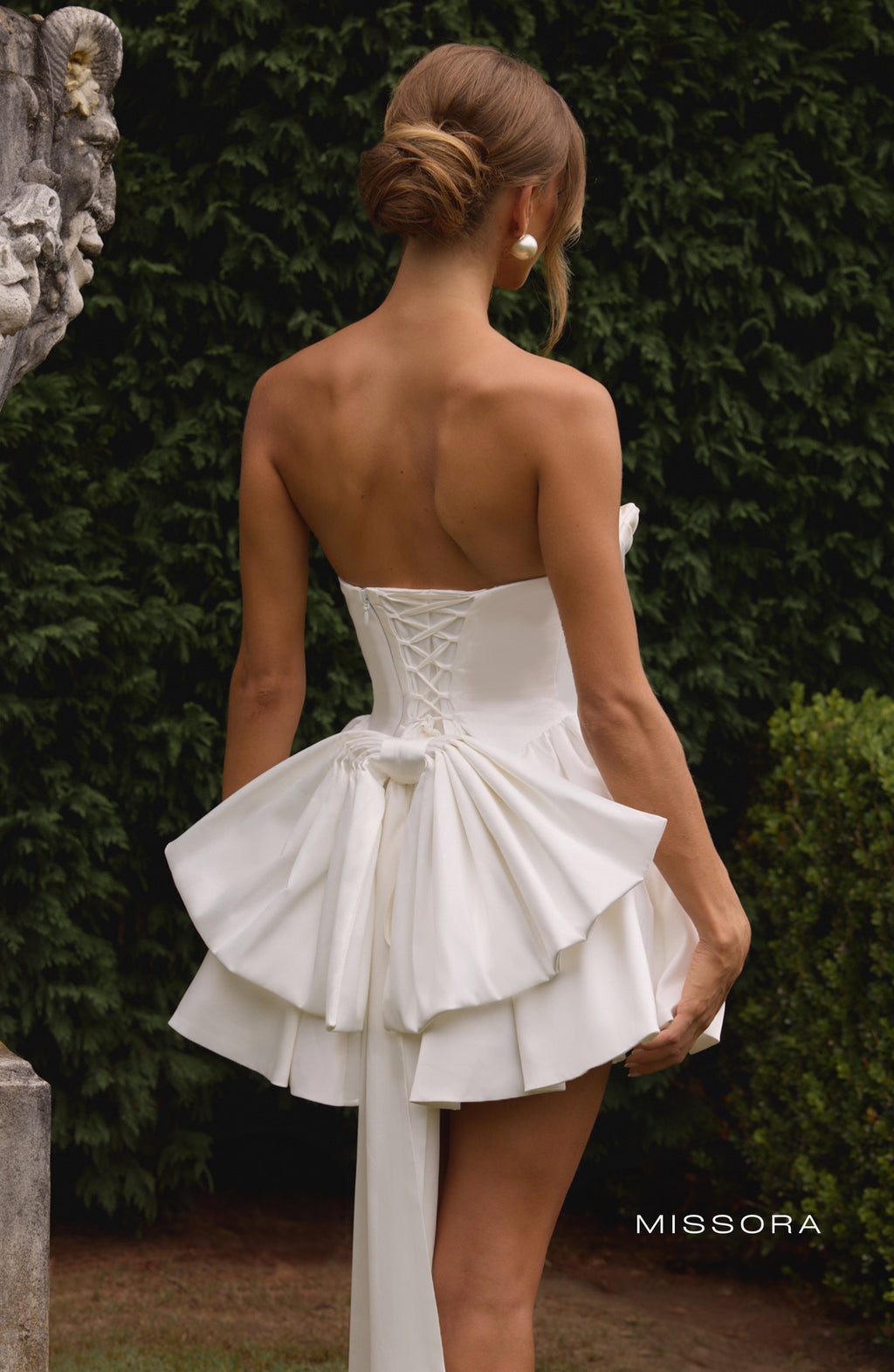 Missora Trinity Corset Mini Dress - Ivory
