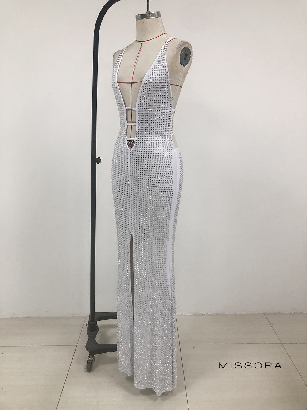 Twila Elmas Detaylı Maxi Elbise [S12AF779]