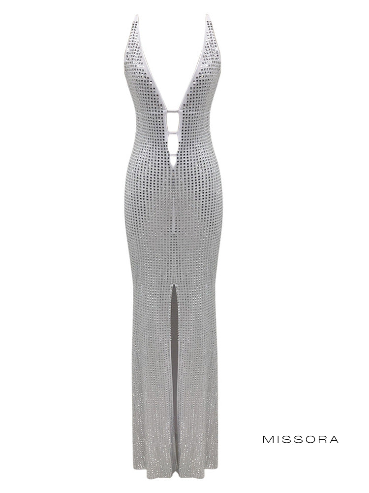 Twila Elmas Detaylı Maxi Elbise [AYNPRQHA]