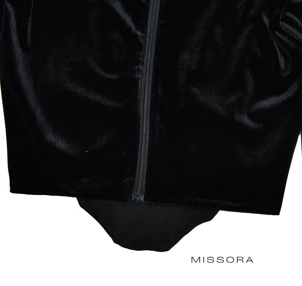 Vanessa Kadife Dantel Korse Crop Top [LGRRHCQN]