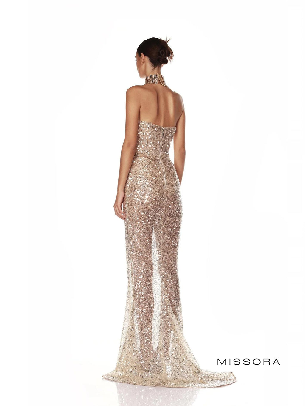 Wesley Askısız Şampanya Balık Elbise [3O3GIA7W]