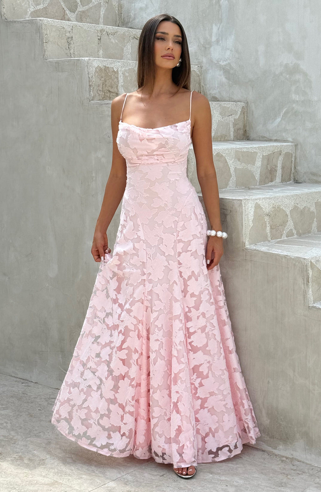 Missora Yohanna Floral Burnout Maxi Dress