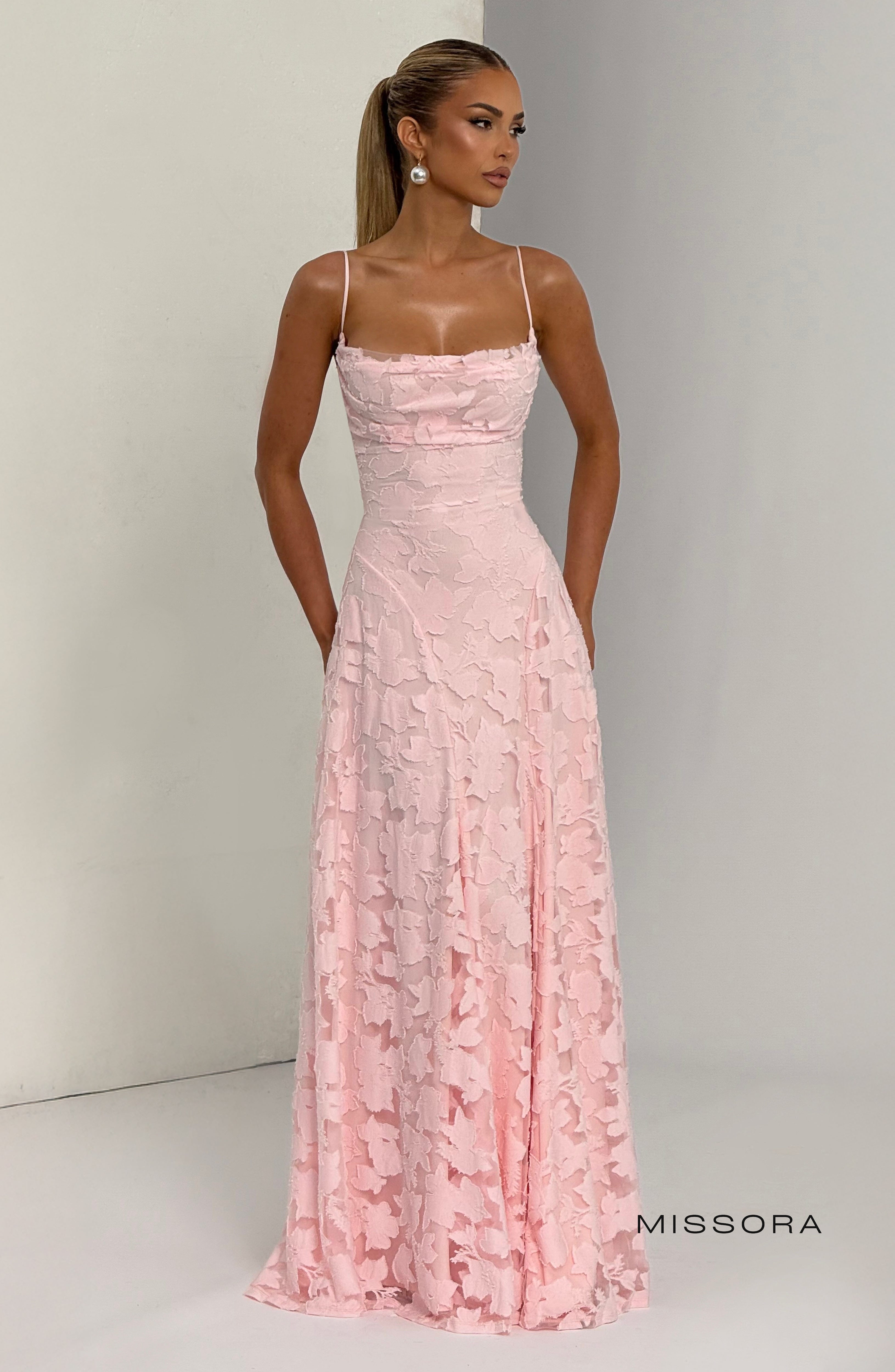 Missora Yohanna Floral Burnout Maxi Dress