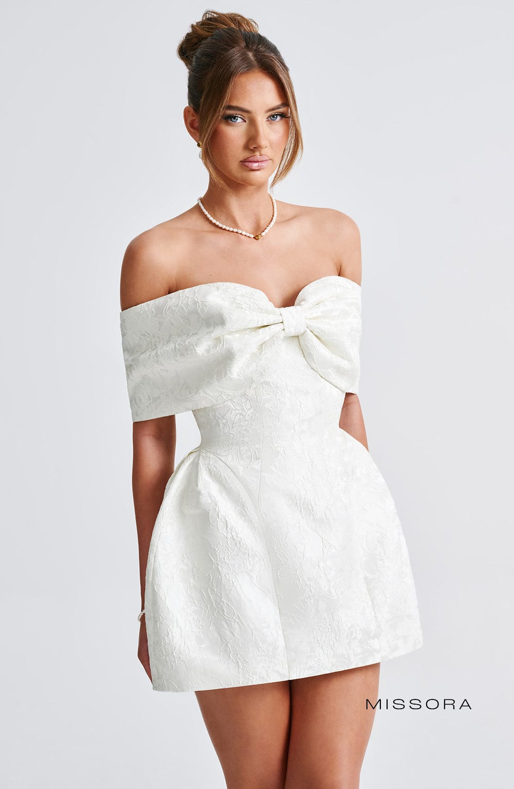 Missora Zendaya Bow Mini Dress