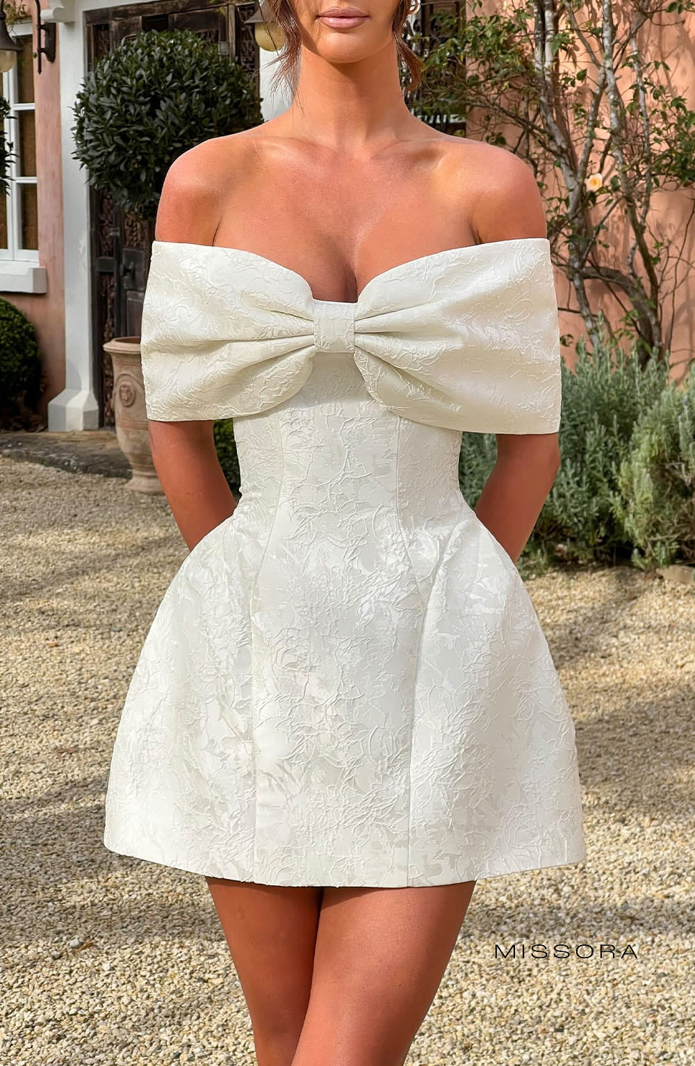 Missora Zendaya Bow Mini Dress