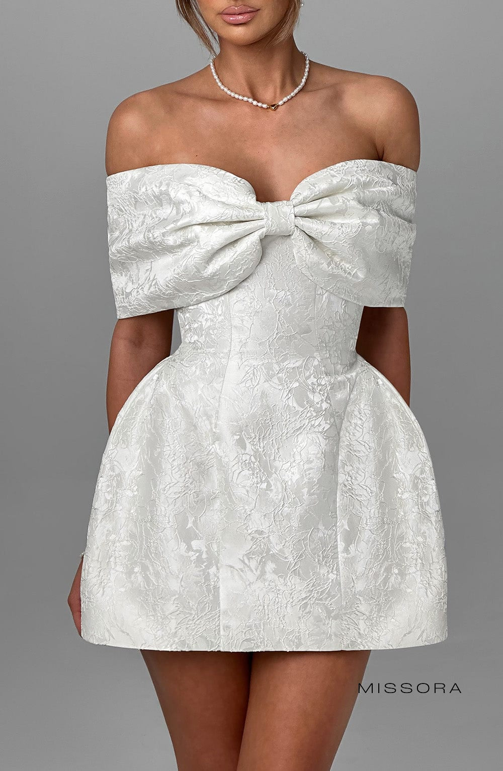 Missora Zendaya Bow Mini Dress