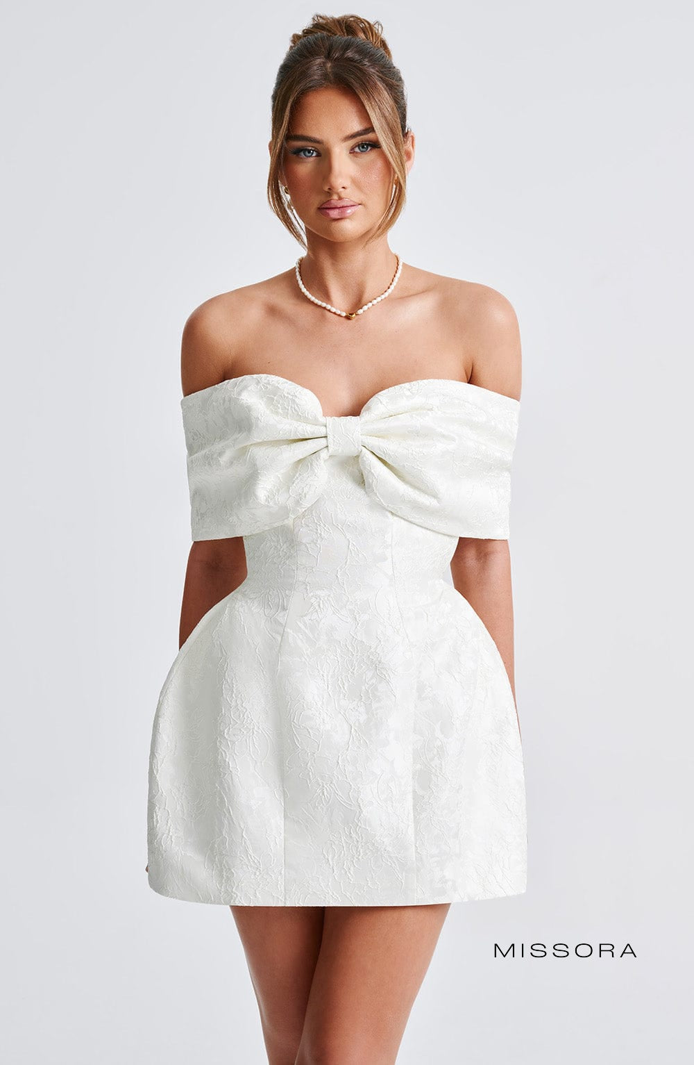 Missora Zendaya Bow Mini Dress