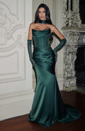 Missora Zephyr Draped Mermaid Maxi Dress - Emerald