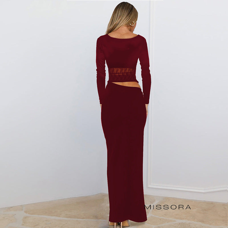 Zephyr Yan Kesik Dantel Elbise [PD6SKY0E]