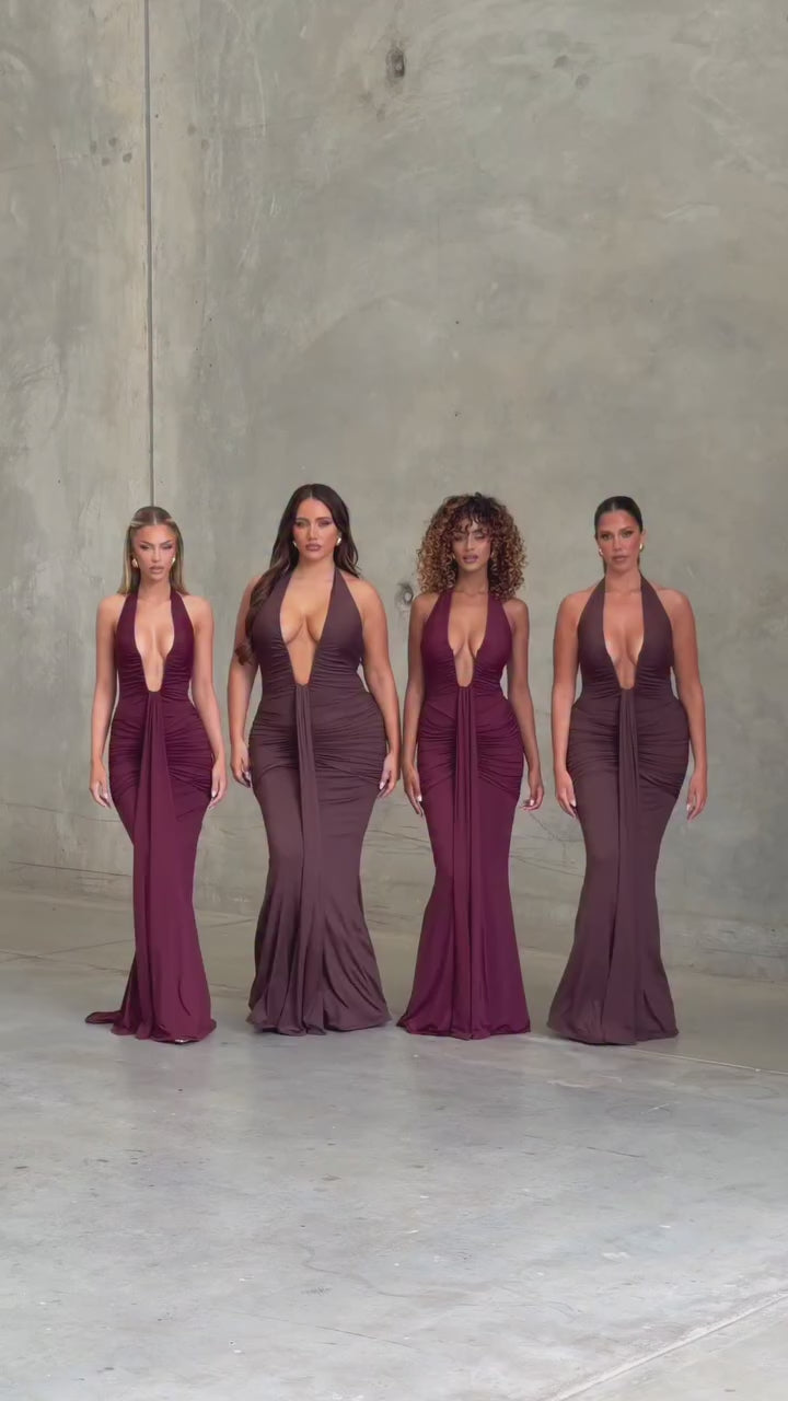 Estela Draped Maxi Dress