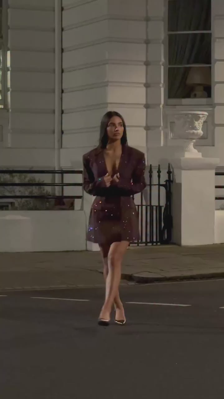Aminata Embellished Blazer Mini Dress